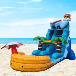 18ft Beach Wave Waterslide