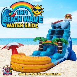 18ft Beach Wave Waterslide