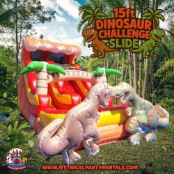 15ft Dinosaur Challenge Water Slide - SL
