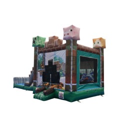 Pixel20Adventure20Minecraft20Water20Slide20Creeper20Steve20 7 Pixel Adventure Dual Lane Wet/Dry Combo