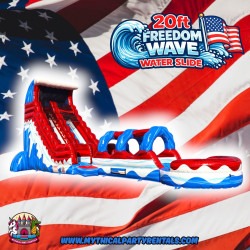 20ft Freedom Wave Water Slide