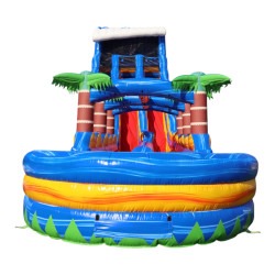 Tsunami20beach20tropical20palm20tree20summer202720foot20we 3 27ft Tsunami Plunge Water Slide Dual Lane