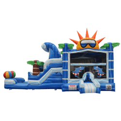 shark20zone20sun20summer20palm20tree20beach20ball20wet20d 3 Shark Zone Single Lane Wet/Dry Combo